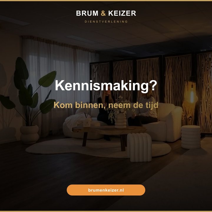 Brum en Keizer pre-launch post Kennismaking kom binnen neem de tijd