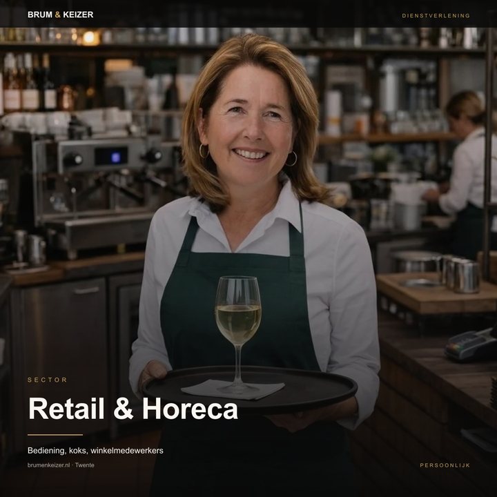 Brum en Keizer social post sector retail en horeca